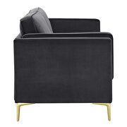 Performance velvet sofa in charcoal by Modway additional picture 7