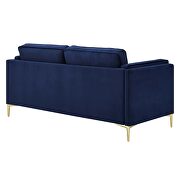 Performance velvet sofa in midnight blue by Modway additional picture 6