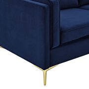 Performance velvet sofa in midnight blue by Modway additional picture 8