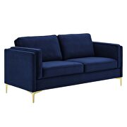 Performance velvet sofa in midnight blue by Modway additional picture 10