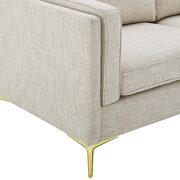 Beige soft polyester fabric sofa by Modway additional picture 3