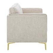 Beige soft polyester fabric sofa by Modway additional picture 5