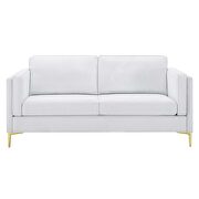 White soft polyester fabric sofa by Modway additional picture 7