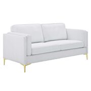 White soft polyester fabric sofa by Modway additional picture 8