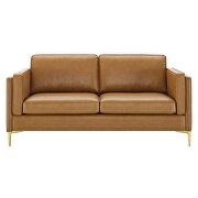 Vegan leather upholstery sofa in tan finish by Modway additional picture 8