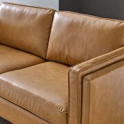 Vegan leather upholstery sofa in tan finish by Modway additional picture 10