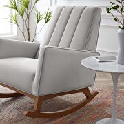 Performance velvet rocking chair in light gray by Modway additional picture 2