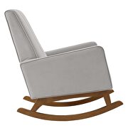 Performance velvet rocking chair in light gray by Modway additional picture 7