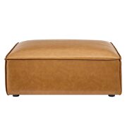 Vegan leather ottoman in tan finish by Modway additional picture 4