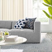 Light gray finish upholstered fabric 2-piece loveseat by Modway additional picture 9