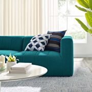 Teal finish upholstered fabric 2-piece loveseat by Modway additional picture 9