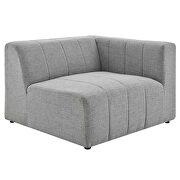 Light gray finish upholstered fabric 3-piece sofa by Modway additional picture 3