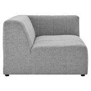 Light gray finish upholstered fabric 3-piece sofa by Modway additional picture 4