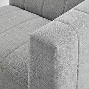 Light gray finish upholstered fabric 3-piece sofa by Modway additional picture 7