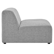 Light gray finish upholstered fabric 4-piece sectional sofa by Modway additional picture 9