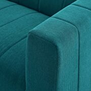 Teal finish upholstered fabric 4-piece sectional sofa by Modway additional picture 7