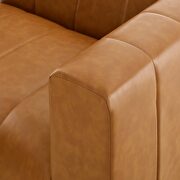 Tan finish vegan leather 4-piece sectional sofa by Modway additional picture 7