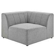 Light gray finish soft polyester fabric upholstery 4-piece sectional sofa by Modway additional picture 11