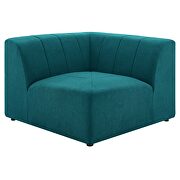 Teal finish soft polyester fabric upholstery 4-piece sectional sofa by Modway additional picture 11