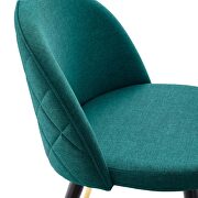 Upholstered fabric dining chairs - set of 2 in teal by Modway additional picture 6