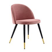 Performance velvet dining chairs - set of 2 in dusty rose by Modway additional picture 8