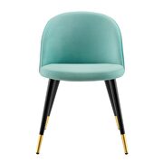 Performance velvet dining chairs - set of 2 in mint by Modway additional picture 9