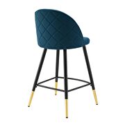 Fabric counter stools - set of 2 in azure by Modway additional picture 5