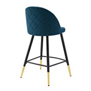 Fabric counter stools - set of 2 in azure additional photo 5 of 9