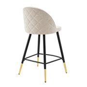 Fabric counter stools - set of 2 in beige by Modway additional picture 6