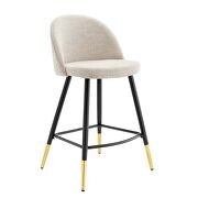 Fabric counter stools - set of 2 in beige by Modway additional picture 9
