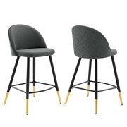 Fabric counter stools - set of 2 in gray by Modway additional picture 10