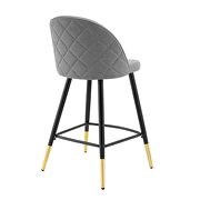 Fabric counter stools - set of 2 in light gray by Modway additional picture 6