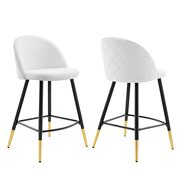 Fabric counter stools - set of 2 in white by Modway additional picture 10