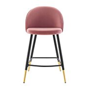 Performance velvet counter stools - set of 2 in dusty rose additional photo 5 of 9