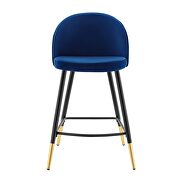 Performance velvet counter stools - set of 2 in navy by Modway additional picture 5