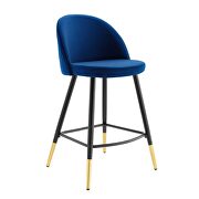 Performance velvet counter stools - set of 2 in navy by Modway additional picture 9