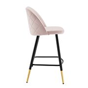Performance velvet counter stools - set of 2 in pink by Modway additional picture 8