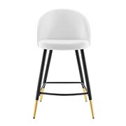 Performance velvet counter stools - set of 2 in white by Modway additional picture 5