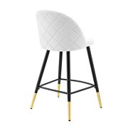 Performance velvet counter stools - set of 2 in white by Modway additional picture 6