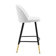 Performance velvet counter stools - set of 2 in white by Modway additional picture 8