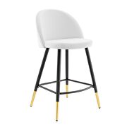 Performance velvet counter stools - set of 2 in white by Modway additional picture 9