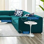 Teal finish upholstered fabric 8-piece sectional sofa by Modway additional picture 11