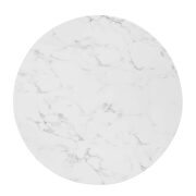 Artificial marble dining table in gold white by Modway additional picture 5