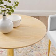 Dining table in gold natural by Modway additional picture 2