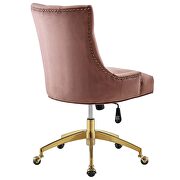 Tufted performance velvet office chair in dusty rose by Modway additional picture 4
