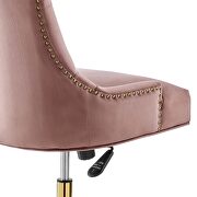 Tufted performance velvet office chair in dusty rose by Modway additional picture 6