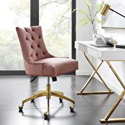 Tufted performance velvet office chair in dusty rose by Modway additional picture 9