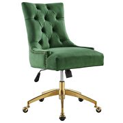 Tufted performance velvet office chair in emerald by Modway additional picture 2