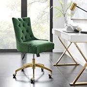 Tufted performance velvet office chair in emerald by Modway additional picture 9