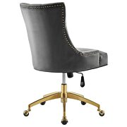 Tufted performance velvet office chair in gray by Modway additional picture 4